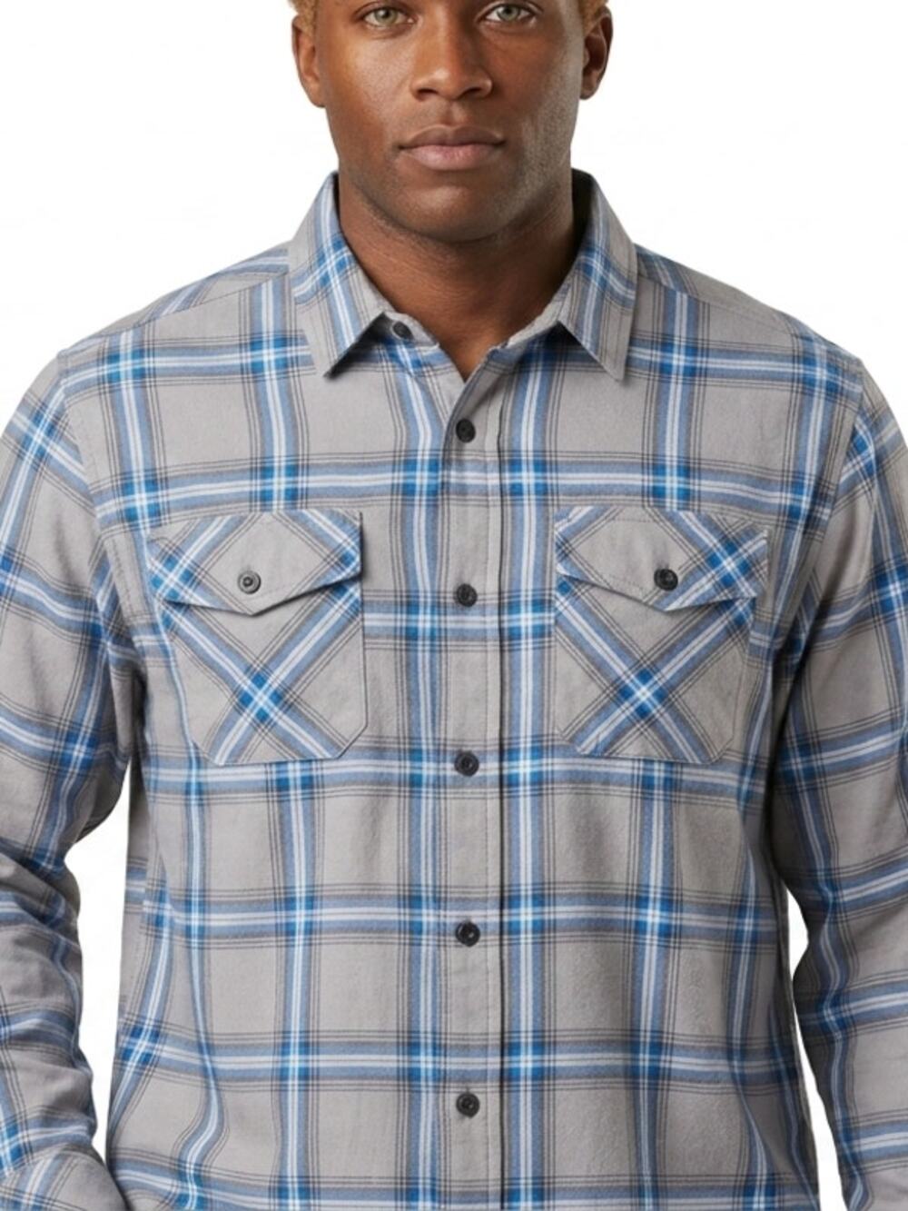 5.11 Tactical Gray Plaid Casual Button-Up Shirt Men Size 2XL